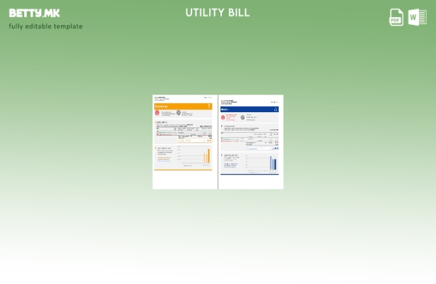модерен стил ОАЕ Абу Даби Ал Аин Дистрибуција Ко. шаблон за сметки за комуналн 1